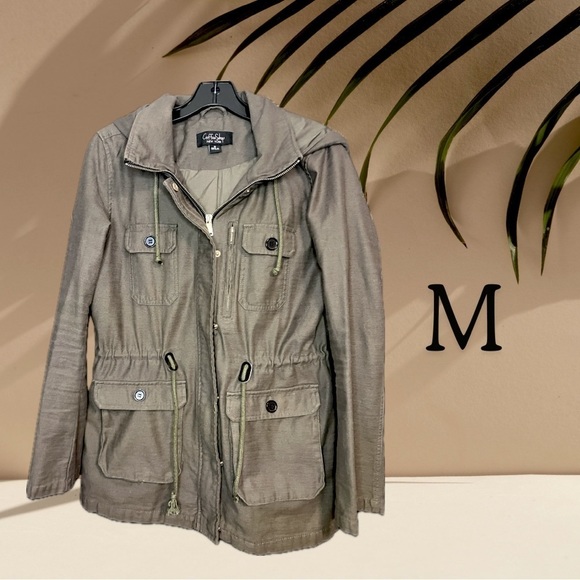 CoffeeShop Jackets & Blazers - Army Green Utility Jacket